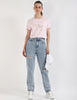 TOMMY HILFIGER Printed Regular Fit T-Shirt baby pink size M