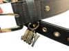 JUICY COUTURE Belt Black with Gold Buckle and Gold Juicy Charm