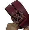 Michael kors burgundy belt