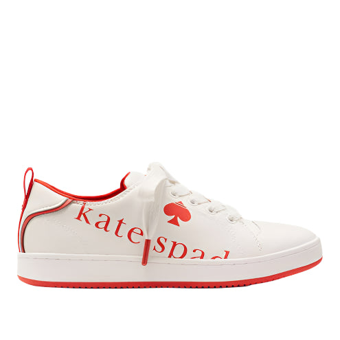 Kate spade Optic White/Pink Peppercorn Nikki sneaker size 9