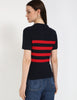 Tommy Hilfiger Gold Button Textured Knit Sweater size M