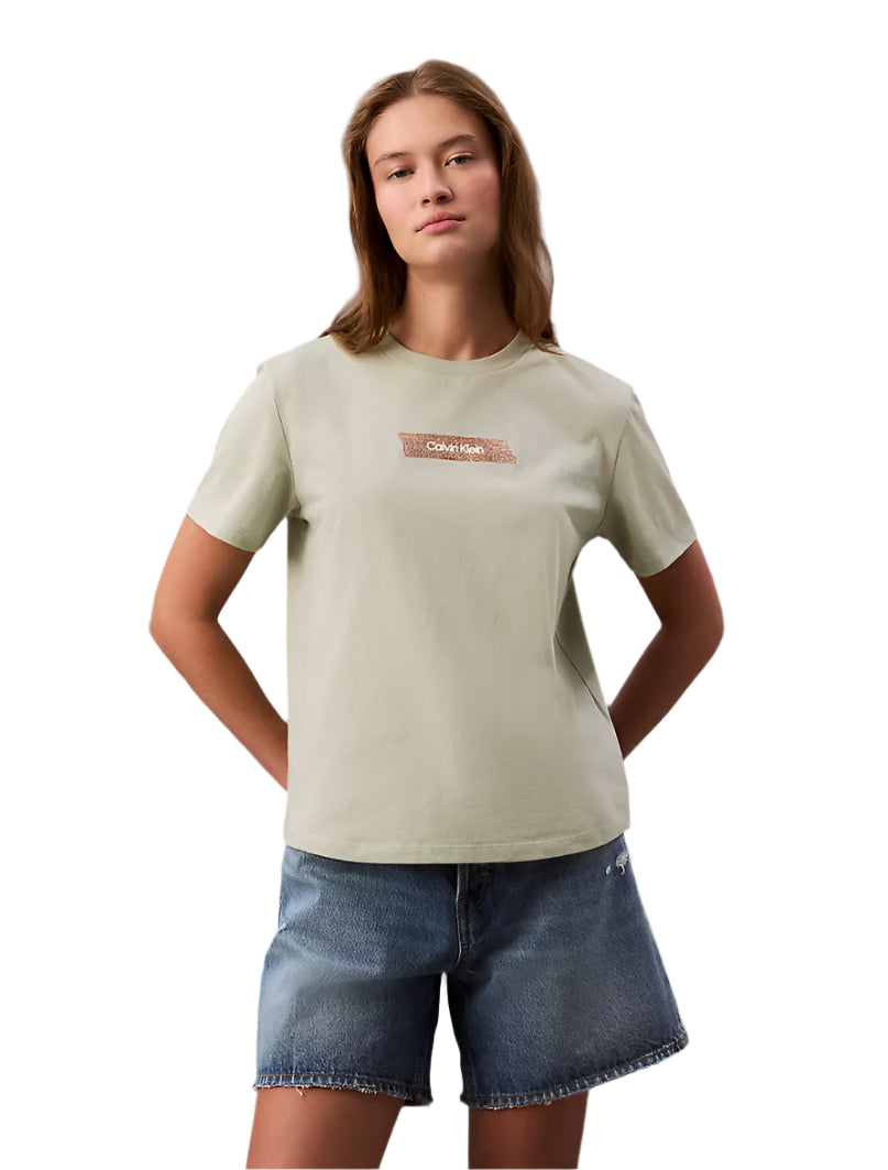 Calvin Klein Glitter Logo Classic T-Shirt size M