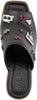 Karl Lagerfeld Paris Women's Corissa Pins Wedge Fun Sandal size 6.5