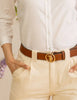 U.S. POLO ASSN. LADIES MEDALLION LOGO BELT