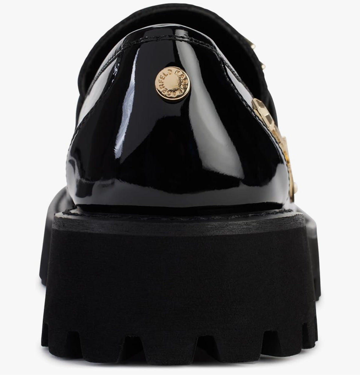 Karl Lagerfeld Paris Women's Gaston Loafer, Black, size 9