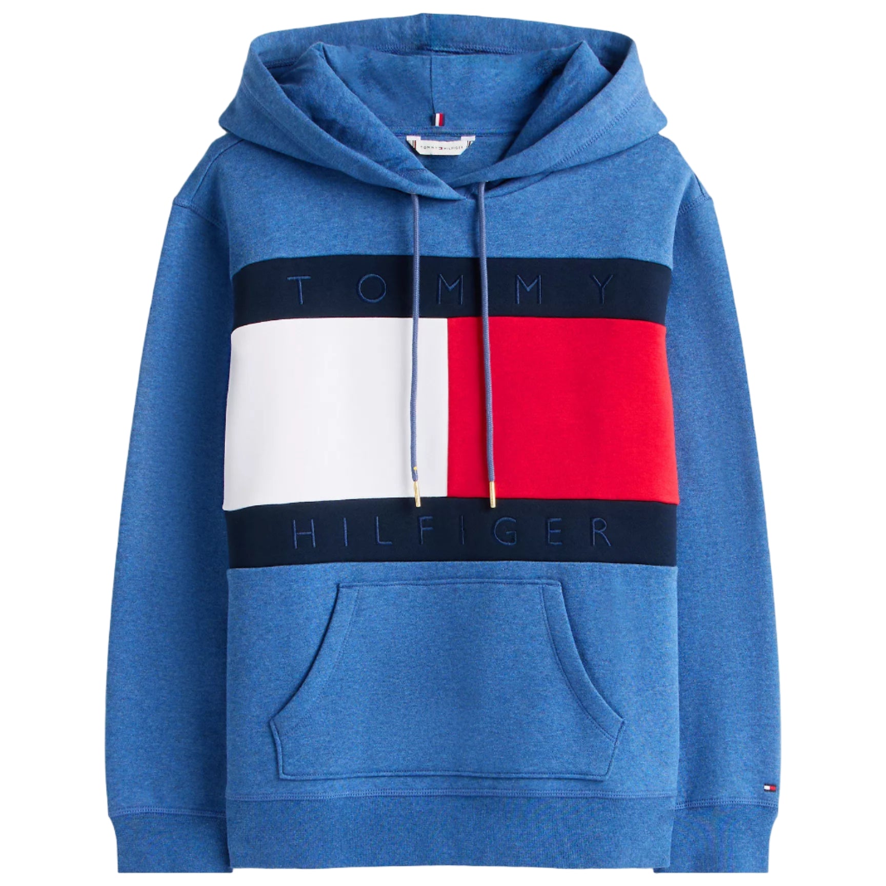 Bold Flag Logo Hoodie Blue