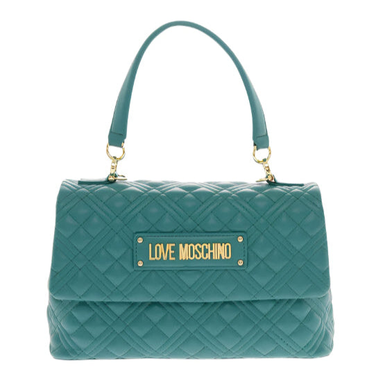 LOVE MOSCHINO QUILTED VEGAN LEATHER BAG WITH MAGNETIC CLOSURE