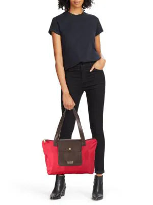 Cavalli Colorblock Tote Red