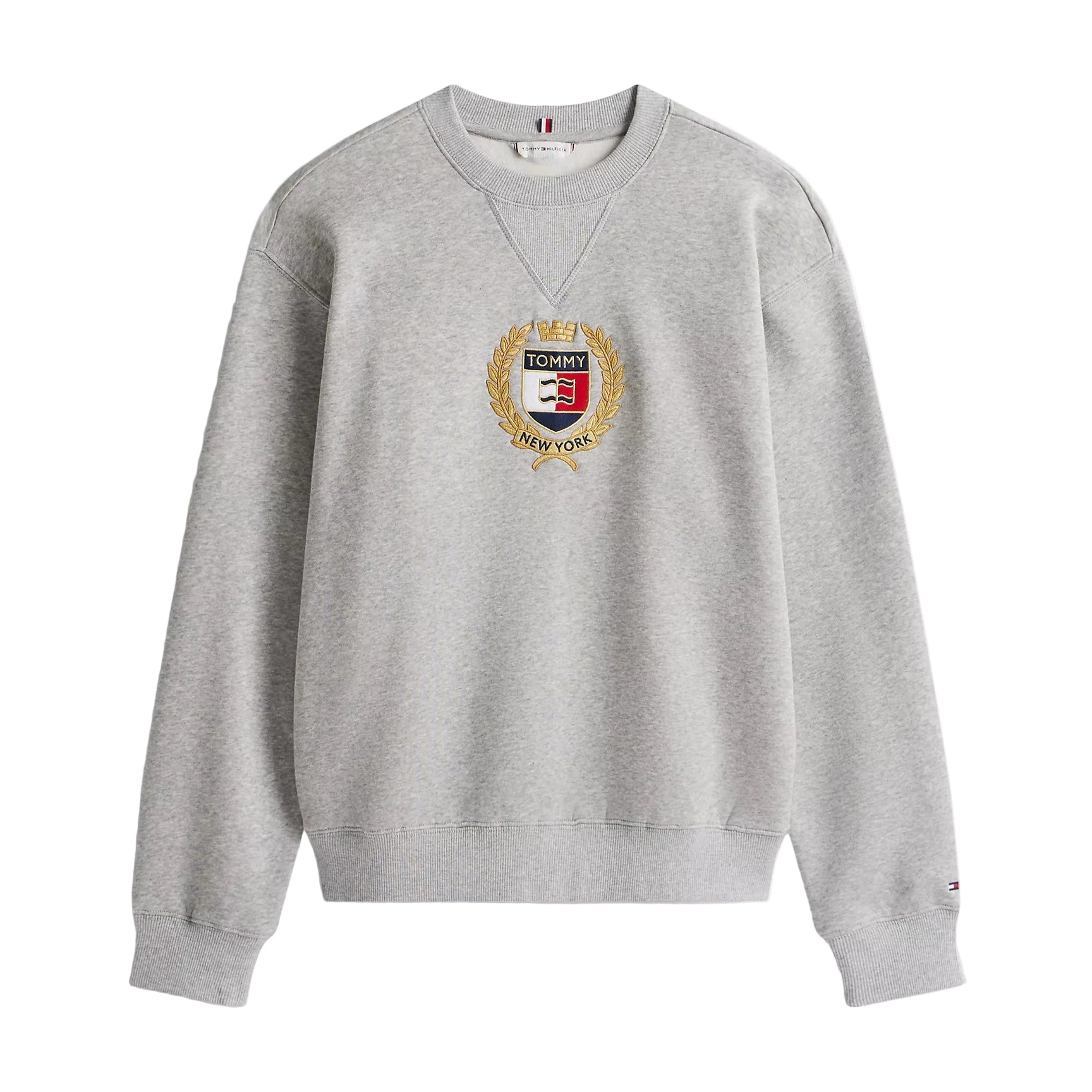 Crest Logo Fleece Sweatshirt Grey