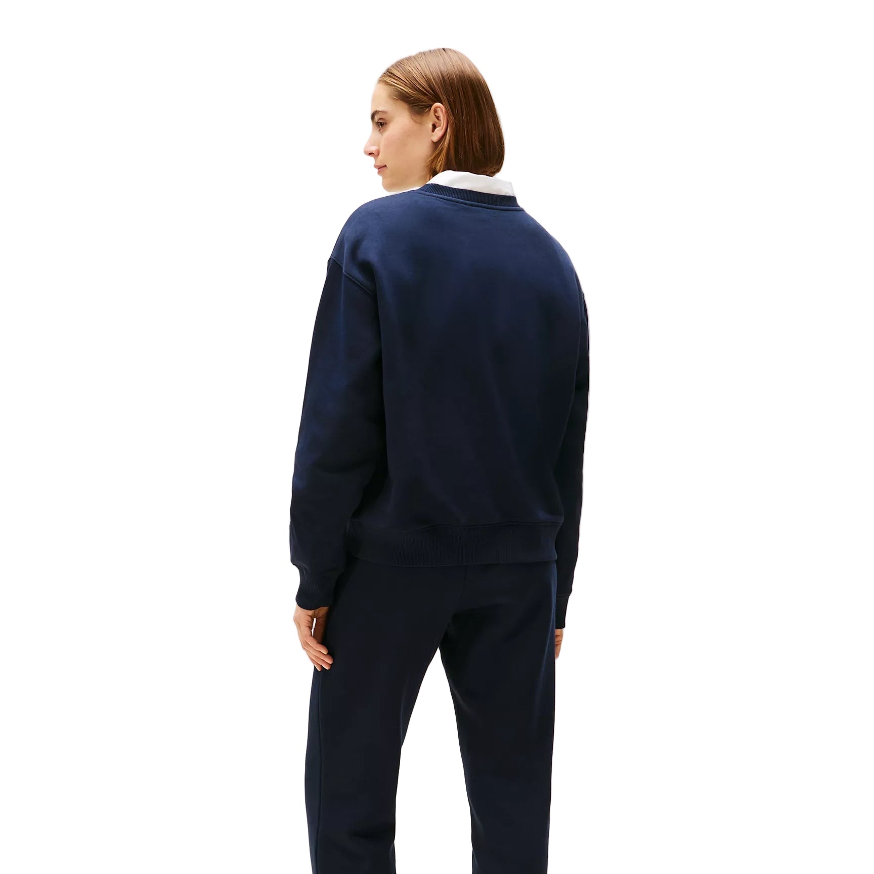 Crest Logo Fleece Sweatshirt Navy