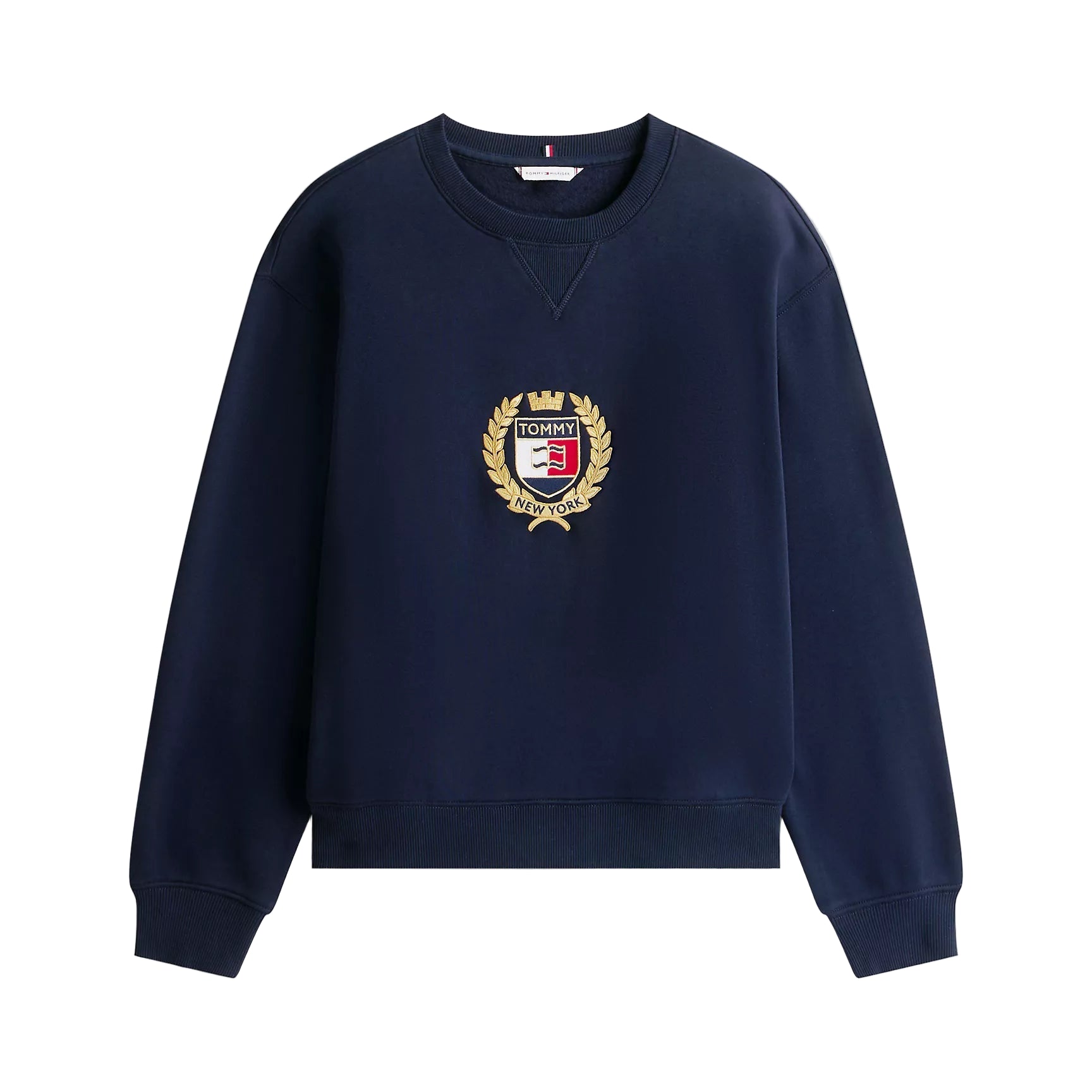 Crest Logo Fleece Sweatshirt Navy