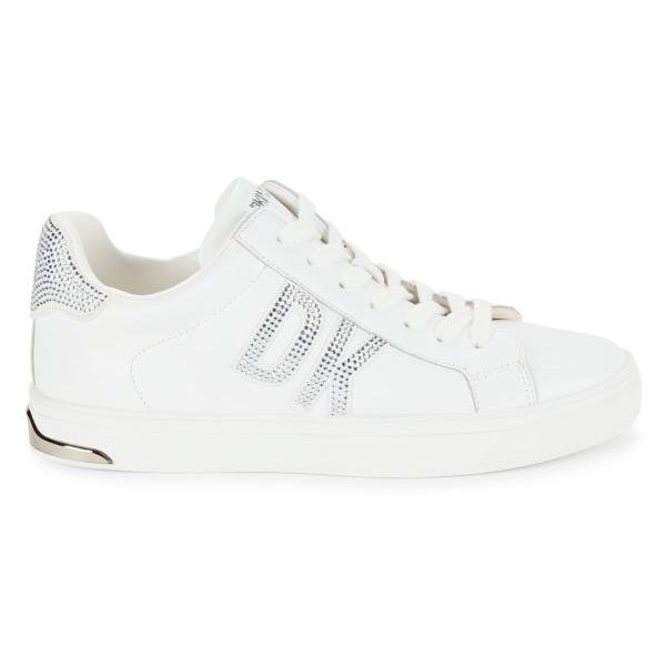 DKNY Abeni Embellished Logo Sneakers 7M - 37.5 EU