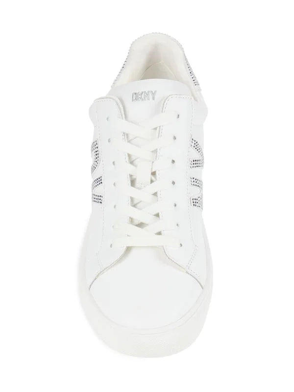 DKNY Abeni Embellished Logo Sneakers 7M - 37.5 EU