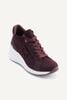 DKNY KASIA LACE UP WEDGE Burgundy 9M