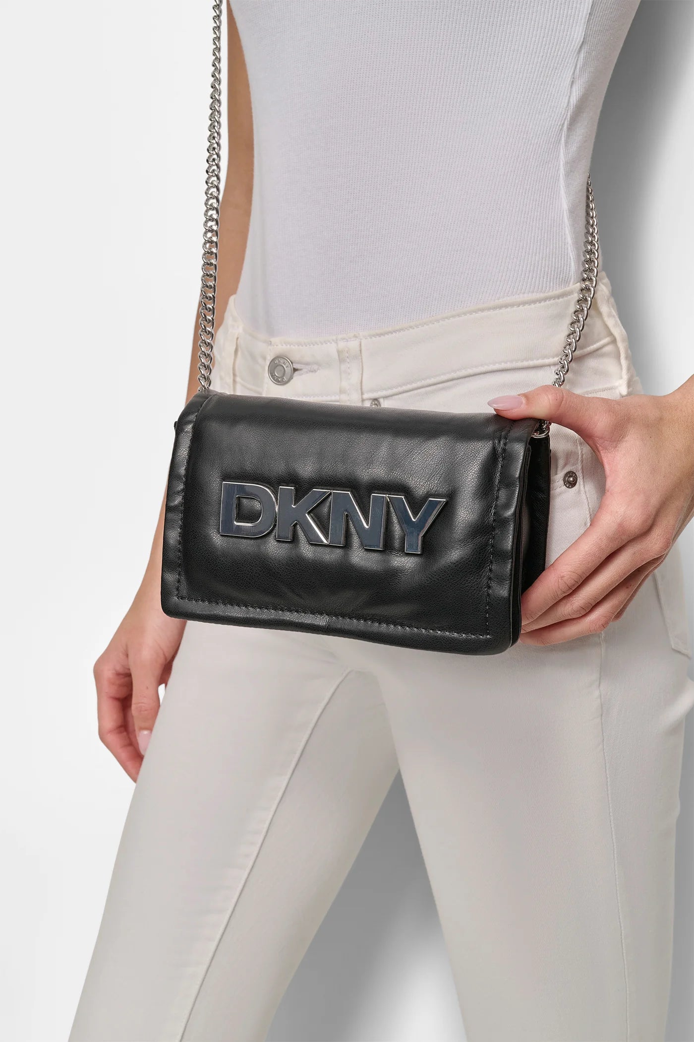 DKNY MAGGIE CLUTCH Black