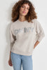 DKNY SEQUIN LOGO SWEATSHIRT M