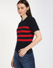 Tommy Hilfiger Gold Button Textured Knit Sweater size M