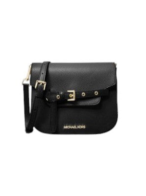 Michael Kors Small Emilia logo Crossbody Bag Black