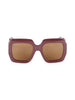 Gucci 54MM Square Brown Sunglasses