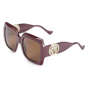 Gucci 54MM Square Brown Sunglasses