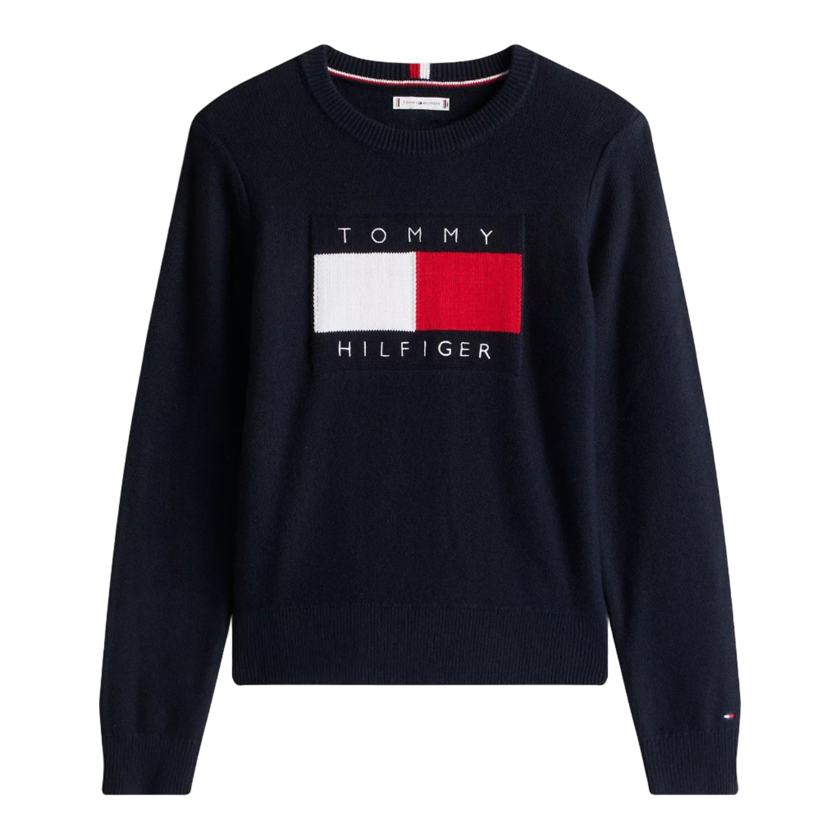 Heritage Flag Logo Sweater Navy