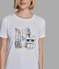 Karl Lagerfeld CHOUPETTE IN PARIS TEE White