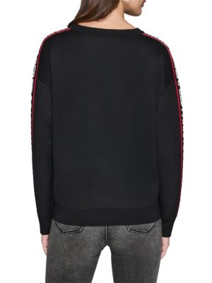 Karl Lagerfeld Paris Logo Karl Emoji Graphic Sweater