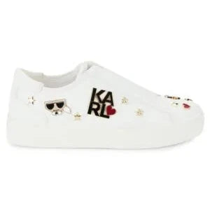 Karl Lagerfeld Paris Caitie Logo Graphic Slip On Sneakers 9M