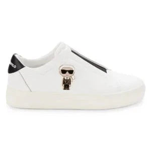 Karl Lagerfeld Paris Ceci Logo Leather Slip On Sneakers 9M