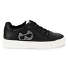 Karl Lagerfeld Paris Chivon Embellished Choupette Sneakers 8M (Black)