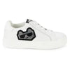 Karl Lagerfeld Paris Chivon Embellished Choupette Sneakers 8M (White)