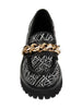 Karl Lagerfeld Paris Gala Monogram Chain Trim Loafers 9M