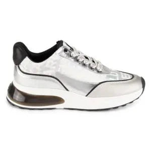 Karl Lagerfeld Paris Logo Metallic Low-Top Sneakers 9M