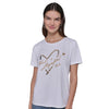 Karl Lagerfeld SEQUIN HEART TEE White