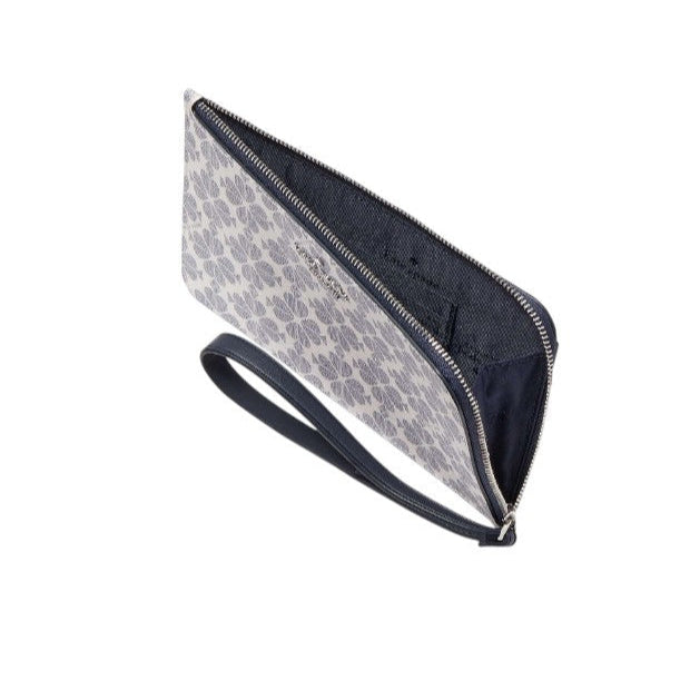Kate Spade Lucy Spade Flower Medium L-zip Wristlet