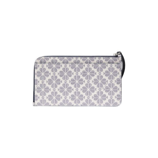 Kate Spade Lucy Spade Flower Medium L-zip Wristlet