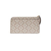 Kate Spade Lucy Spade Flower Medium L-zip Wristlet beige