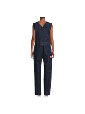 Kenzo V Neck Denim Jumpsuit S