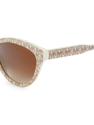 Michael Kors 0MK2158 55MM Cat Eye Sunglasses Vanilla Brown