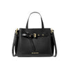 Michael Kors Emilia Small Pebbled Leather Satchel Black