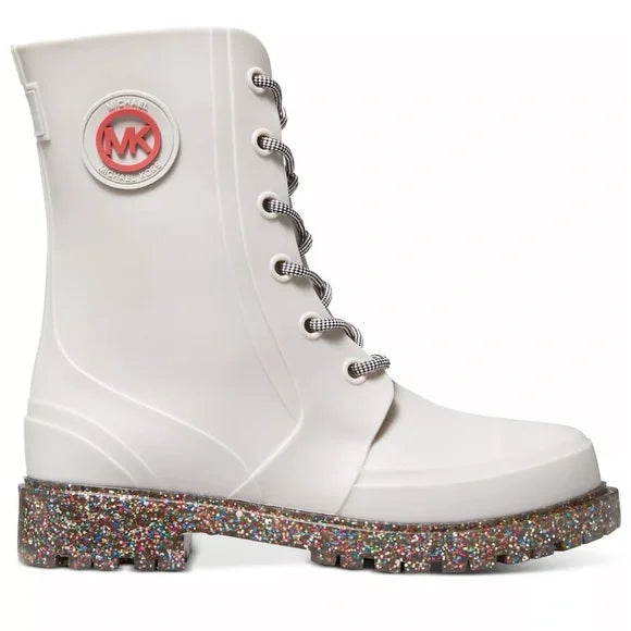 Michael Kors Montaigne PVC Rain Boot Aluminum