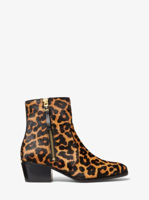 Michael Kors Sawyer Boot of Veal Hair with Leopard Print 37.5