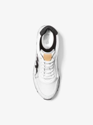 Michael Kors Maddy Two-Tone Logo Trainer White 8M