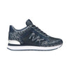 Michael Kors Maddy Two-Tone Logo Trainer Navy 9M