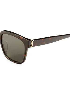 Saint Laurent 55MM Square Sunglasses