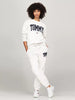 Tommy Hilfiger Embroidered TJ Varsity Logo Sweatshirt White M