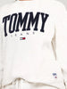 Tommy Hilfiger Embroidered TJ Varsity Logo Sweatshirt White L