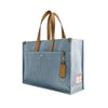 True Religion Stitched Horseshoe Large Tote Bag - Light Blue