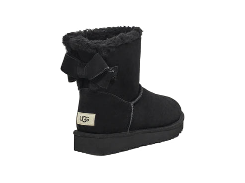 UGG Bailey Suede Bow boot Black Size 39