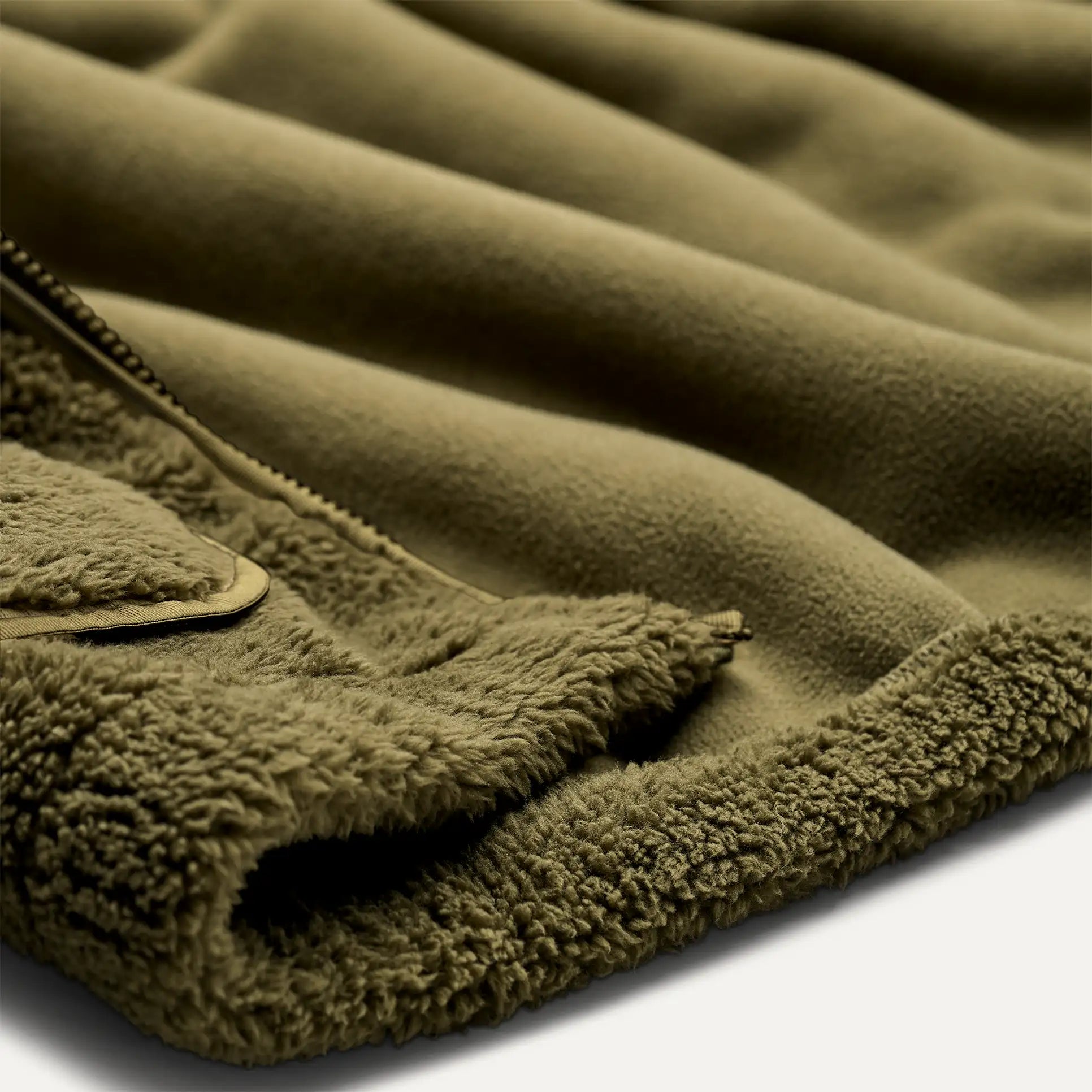 Women's Mariella UGG fluff Zip Hoodie Olive